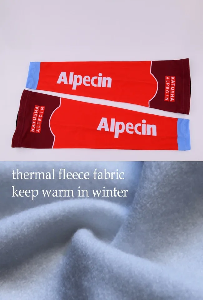 Зимние флисовые термо Катюша ALPECIN TEAM Новые велосипедные трикотажные гетры Защита от солнца УФ одна пара SZIE XS-4XL