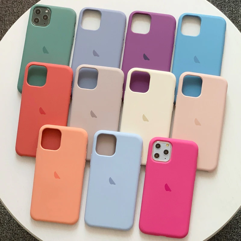 Official original silicone case for iphone 7 8 6 6S 6 S Plus Xs max XR
X with logo case for iPhone 11 Pro Max XS X 7 back cover