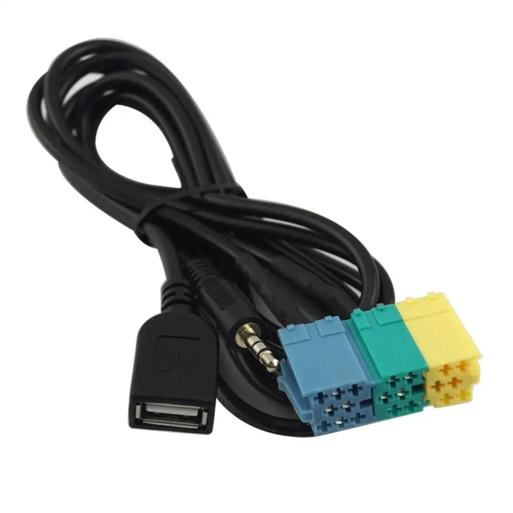 2 в 1 3,5 мм USB разъем для автомобильного аудиоадаптера Автомобильный видео и аудио адаптер кабель автомобильный AUX линия для hyundai для Kia