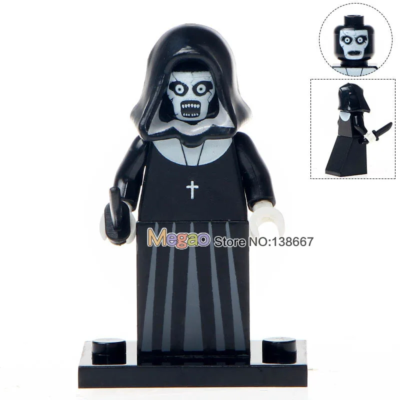 

Singel Sale WM225 Nun Sinter The Horror Theme Movie Super Heroes Building Blocks Bricks Action Children Gift Toys Drop Shipping