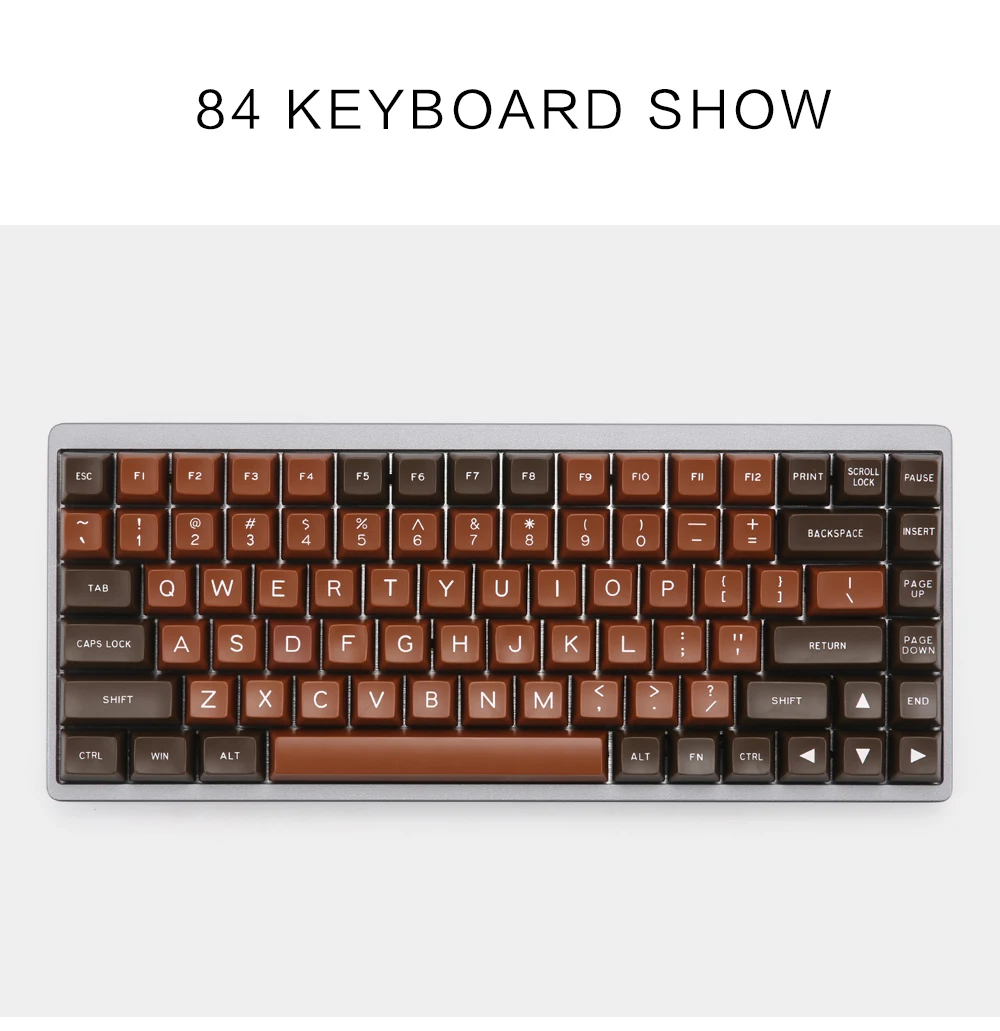 MAXKEY chocolate SA keycaps ABS Double shot 134 клавиш для механической клавиатуры mx