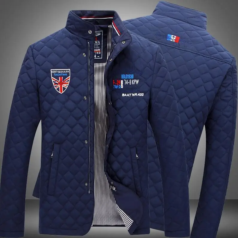 Акула для мужчин s куртки Eden Slim Fit Aeronautica наивысшего качества Повседневная брендовая одежда верхняя одежда Новейший парк весна осень Мужская куртка - Цвет: as picture