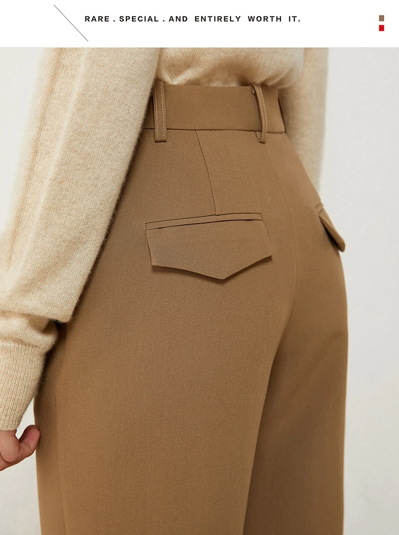 calça feminina original calça minimalista para outono estilo cintura calça