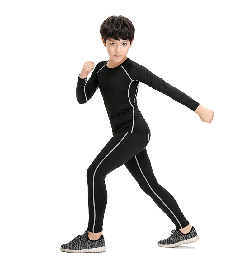 mens silk long underwear Winter Children Thermal Underwear Set Children Boys Plus Velvet Warm Thermo Underwear Fitness Quick Dry Long Johns best long johns for men