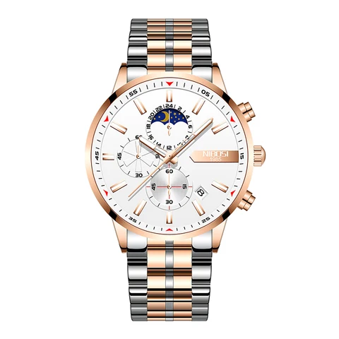 Men Chronograph Quartz Watch Fashion Mens Watches Top Brand Luxury Waterproof Clock Sport Watch  Relogio Masculino 2501