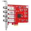 TBS6904se DVB-S S2 S2X Quad Tuner PCIe Card for Watching and Recording Satellite FTA TV Channels on PC 2