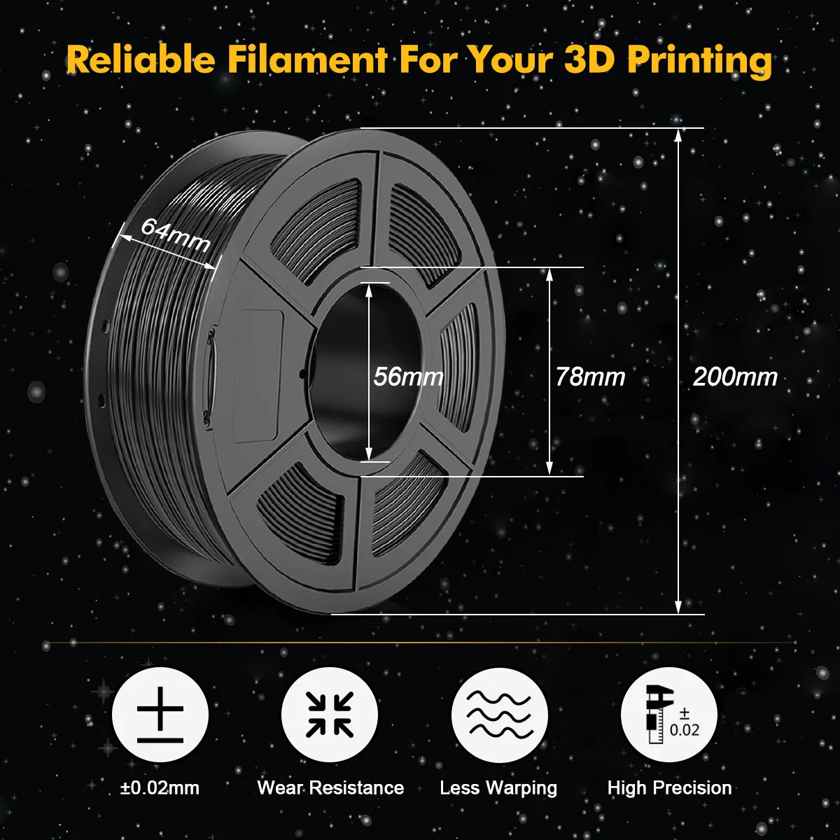 ABS  3D Printer Filament 1KG 1.75MM Children Creative Model Material Non Toxic Tolerance +/-0.02 Electroplating BELIVEER filament polycarbonate