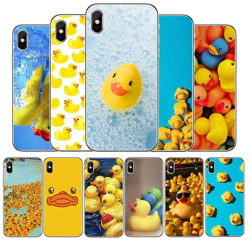 Силиконовый чехол little yellow duck для iphone 12 11Pro Max 11 XR XS X 8 7 6 6S Plus 5 5S SE 2020 задняя крышка |