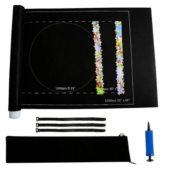 

Puzzle Roll Up Mat Jigsaw Pad Fun Game Storage Blanket for Adults Fun 26x46inch DNJ998