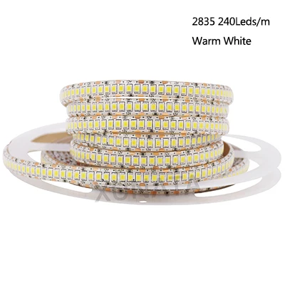 5M DC12V Светодиодная лента Лента SMD 5054 2835 5630 120Leds / m Водонепроницаемая светодиодная лента Гибкая светодиодная лента Светодиодные ленты Светодиодные лампы - Испускаемый цвет: 2835 240eds WW