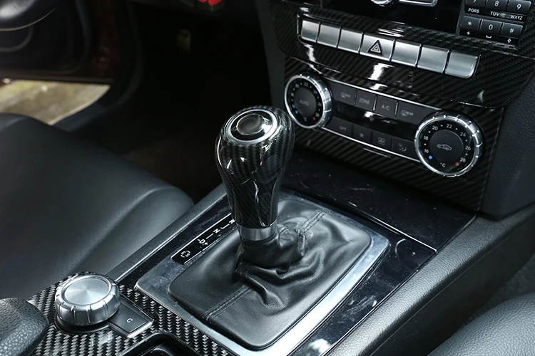 Carbon Fiber Car Interior Decoration Trim Stickers For Mercedes benz C Class W204 C180 C200 2007-2013 Accessories Carbon Fiber Car Interior Decoration Trim Stickers For Mercedes benz C Class W204 C180 C200 2007-2013 Accessories