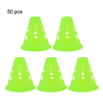 

New Slalom Cones Plot 50 Pcs Skating Multicolor Pile Obstacle Skating Marking Cups