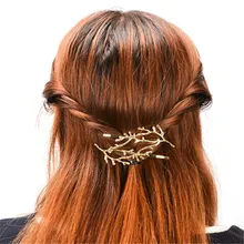 1 шт. женские шпильки винтажные металлические ветви дерева заколки для волос для девочек аксессуары для волос