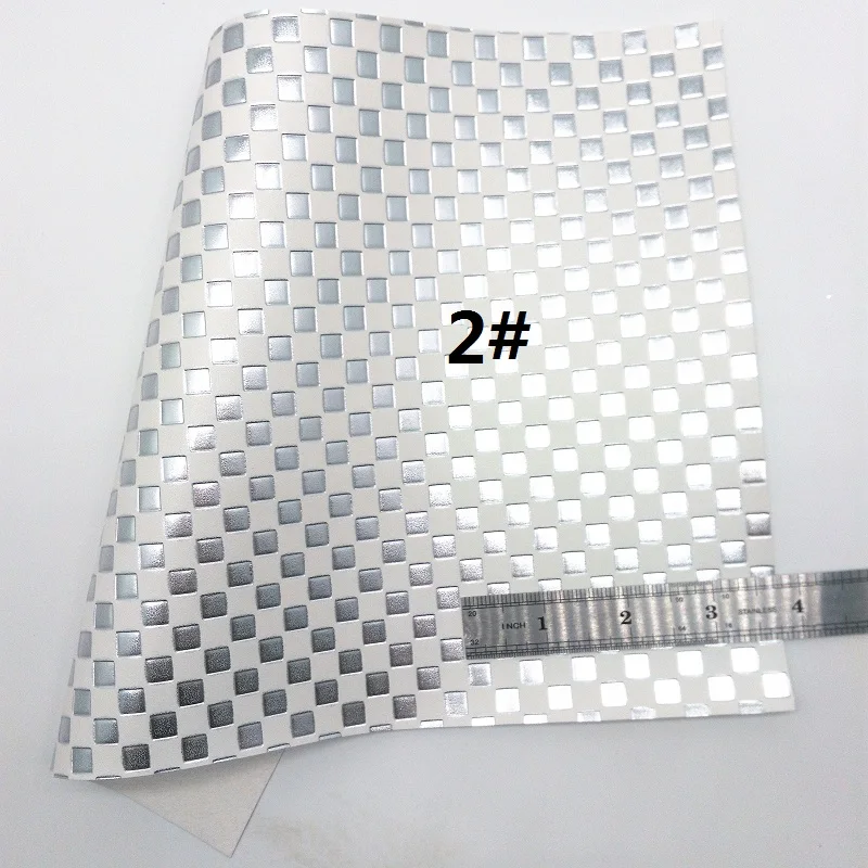 Белый толстый Блестящий холщовый лист, " x 11" блестящий лист, Леопардовый лист из искусственной кожи для волос бант и серьги ткань XM049 - Цвет: 2