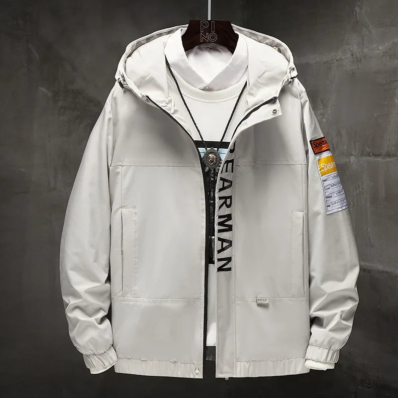 

Coat Men Korean-style Trend Slim Fit Handsome Autumn New Style Students Jacket Spring And Autumn Sports Thin Jacket Men's