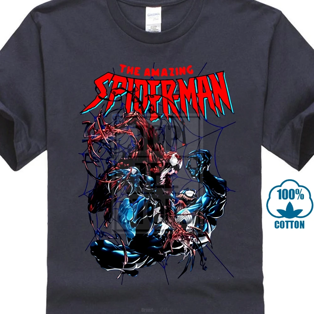 Человек-паук Carnage Vs Venom Comics Футболка мужская Размер S до 4Xl | Мужская одежда