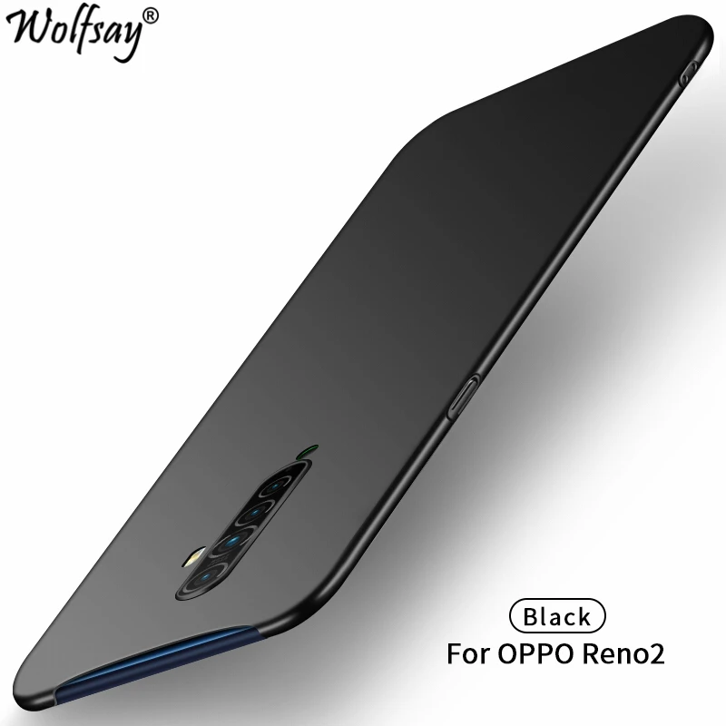 Wolfsay чехол для Oppo Reno 2 чехол для Oppo Reno2 ультра тонкий PC армированный жесткий чехол для телефона для Oppo Reno 2 Reno2 чехол для телефона 6,5"