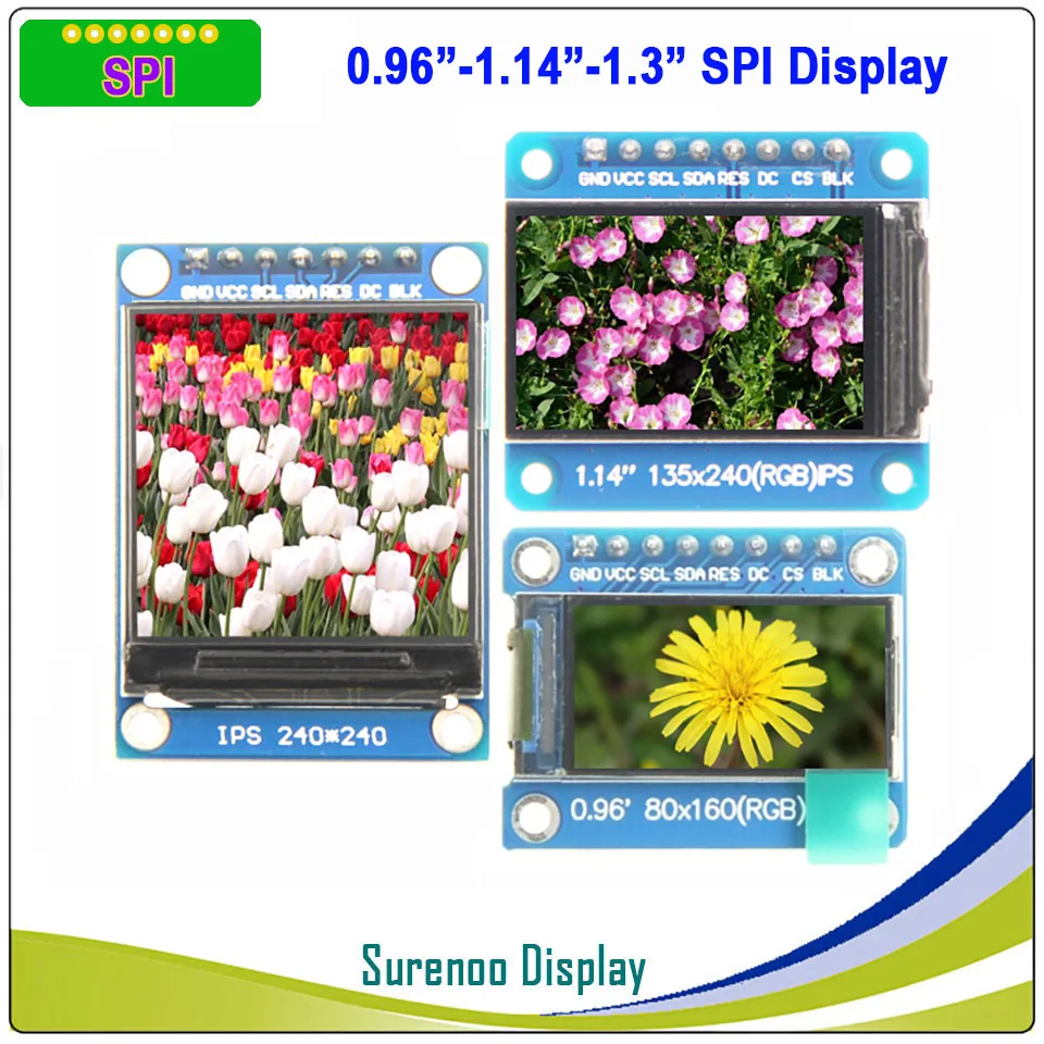 0 96 &quot80X160/1 14&quot 135X240/1 3 &quot240X240 ST7735S/ST7789V серия SPI TFT ЖК модуль дисплей экран