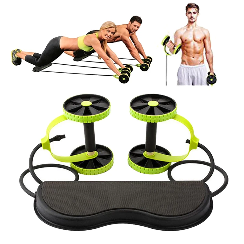 

Multi-function Tension Collapsible Rally Drawstring Pulley Abdominal Trainer Wheel Arm Waist Leg Abdominal Fitness Equipment