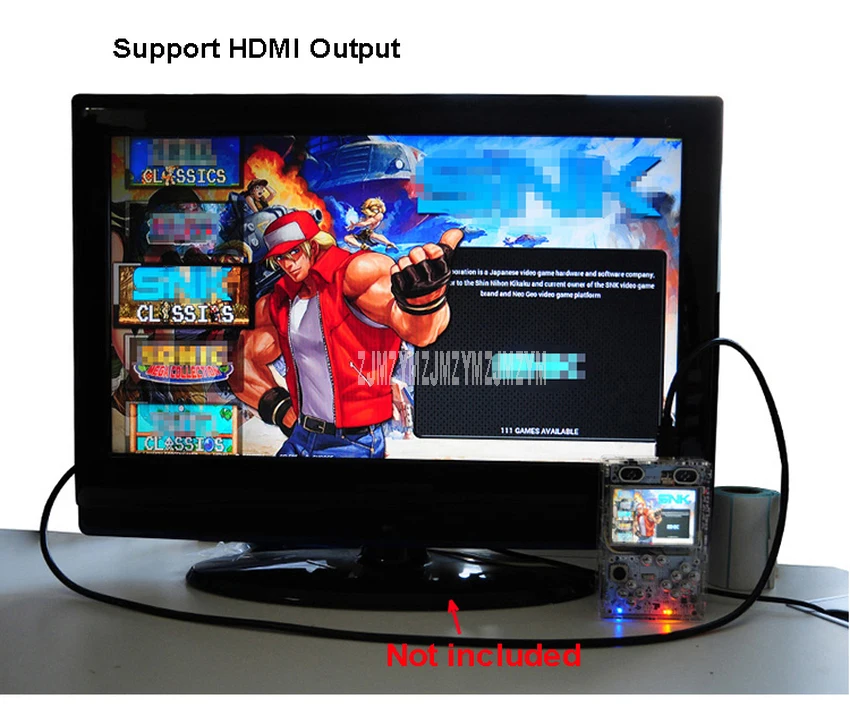 DIY видео игровая консоль 3B + HDMI выход 3,5 дюймов дисплей экран Портативный Видео игровой автомат плеер 3 USB порт Поддержка Мультиплеер