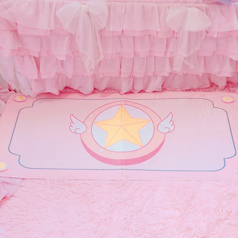 120x45 см милый Сейлор Мун карта Captor Sakura Аниме Фигурка плюшевый пол нескользящий коврик дверные коврики коврик для детских игр декор комнаты