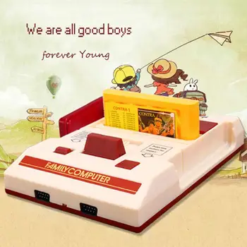 

2020 NEW Family Computer Famicom 30 Aniversario Consola Nueva Games Console Player + Dual Gamepads+500 IN 1 Game Card AV Output