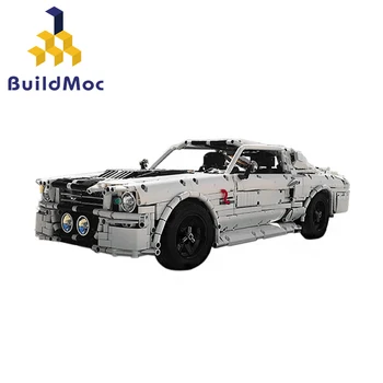 

Buildmoc Classic 1967 Ford Eleanor Mustang Racing Car fit Technic MOC-14616 Building Block Bricks Kid DIY Toys Birthday Gift