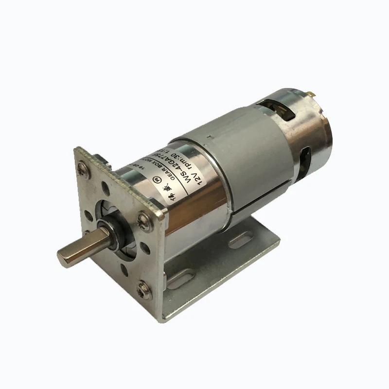 775 DC мотор-редуктор 12V высокой мощности медленно 24 вольтный и высокий крутящий момент положительный и отрицательный контроль скорости небольшой мотор
