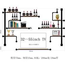 Cf3античный дизайн кованого железа ТВ настенная полка винный стеллаж для гостиной ТВ настенная декоративная перегородка настенная полка для спальни