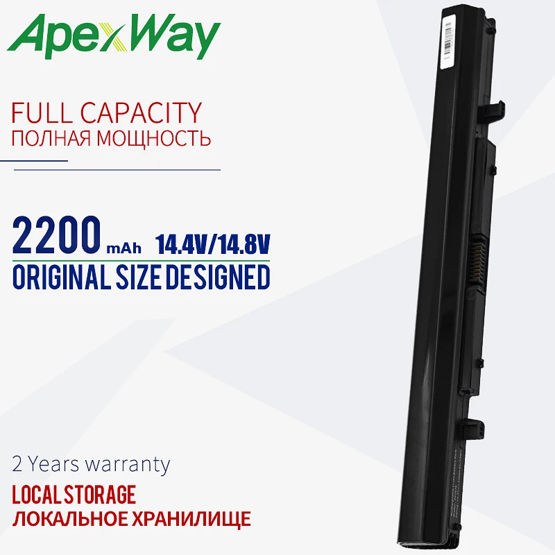 Аккумулятор ApexWay для ноутбука Toshiba Satellite PA5076U-1BRS U955 U945 U900 U845 L955 L950 L900 S955D S955 S950 S950D 2200