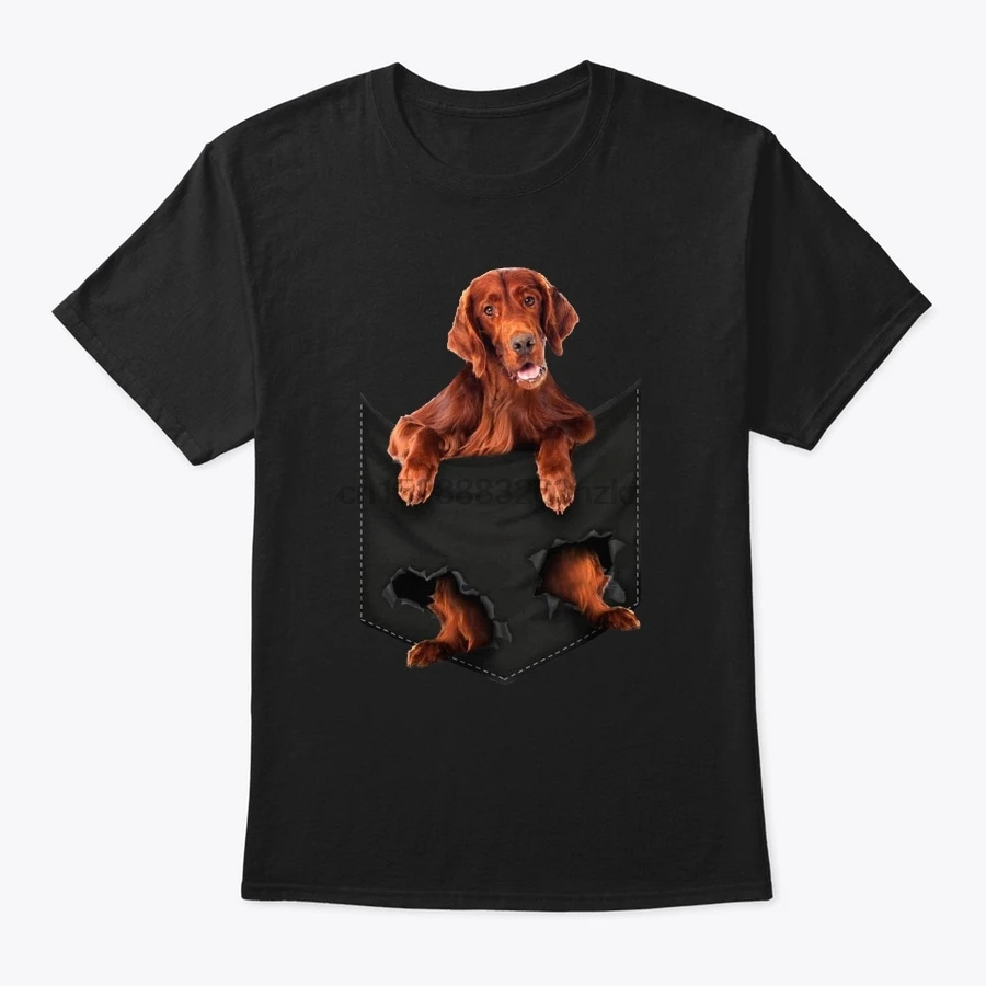 Men T Shirt Irish Setter Pocket Mid Women T-Shirt | Мужская одежда