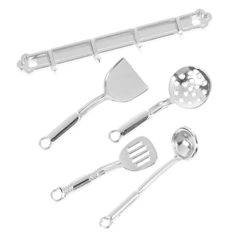 Dollhouse Accessories Miniature Kitchen Realistic Alloy Cooking Tools Interactive Kit Pretend Role Play Toy 1/12 | Игрушки и хобби