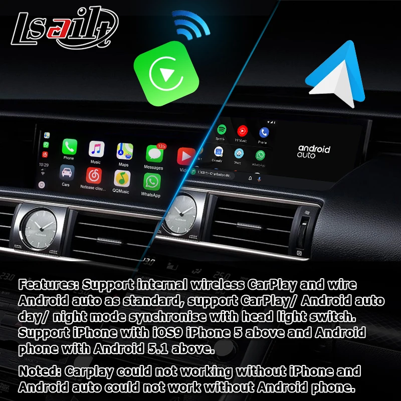 Android / carplay интерфейс коробка для Lexus IS 2014 2020 10 25 видео GPS навигация IS200t IS300 IS350 IS250 от