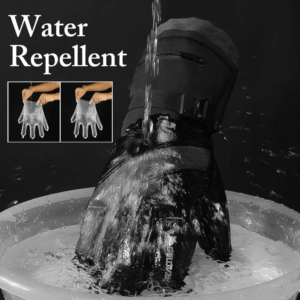 Зимние теплые перчатки для катания на лыжах, водонепроницаемые ветрозащитные перчатки для езды на велосипеде, мотоциклетные перчатки, противоскользящие уличные перчатки для сноуборда, спорта, снега, катания на лыжах