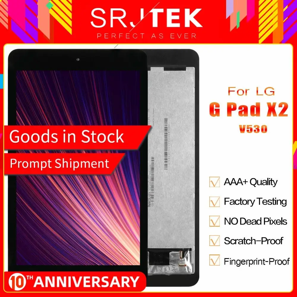 

Display For LG G Pad X2 8.0 V530 Touch Screen LCD Display Matrix Digitizer For LG V530 LCD Assembly Replacement Parts