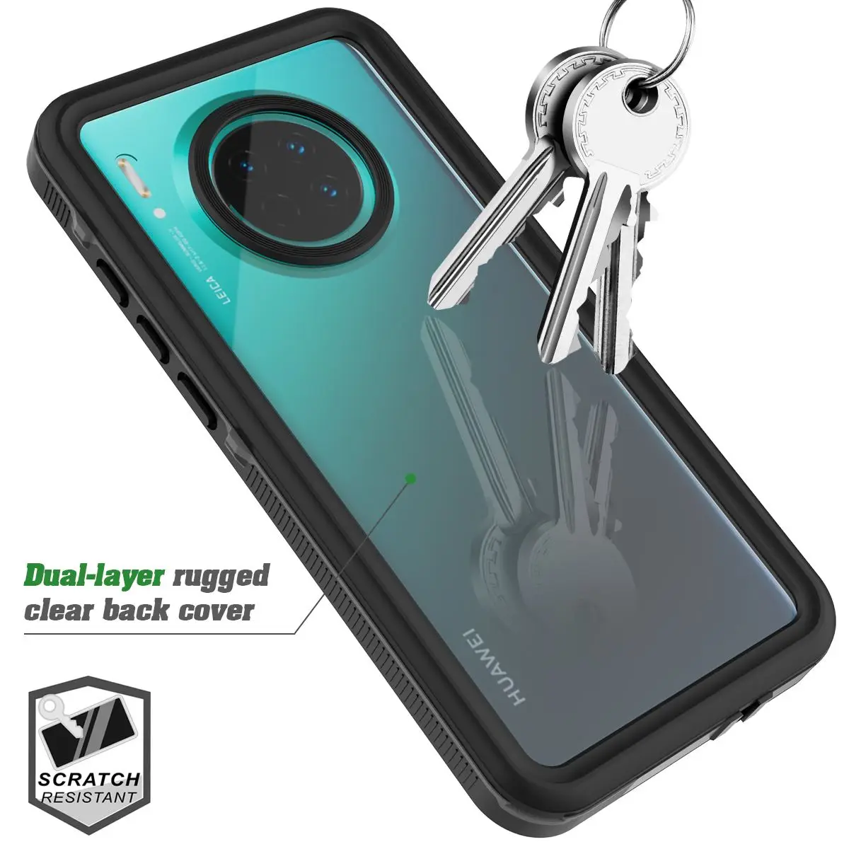 Для huawei mate 30 Водонепроницаемый чехол 360 градусов Водонепроницаемый чехол с защитой от пыли узор в горошек защитный чехол с Плавучестью Lanyar