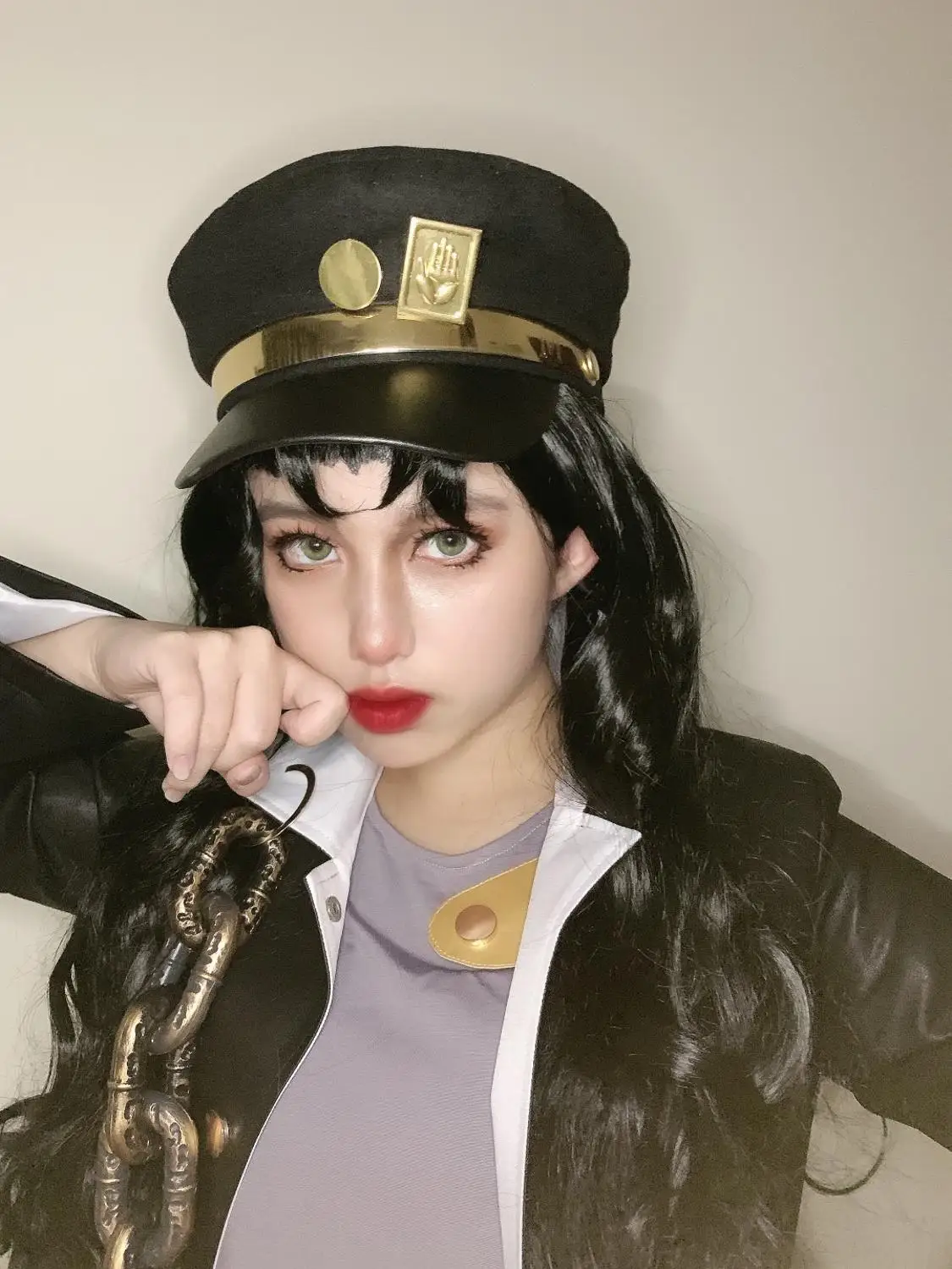 Jojo's Bizarre Jotaro Kujo Roupa Branca, Fantasia Cosplay