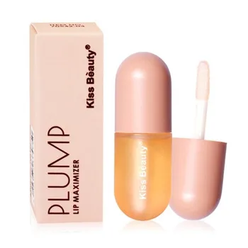 

3ml Kiss Beauty Capsule Plumping Lip Gloss Nutritious Liquid Lipstick Moisturizer Plump Lip Maximizer Lip Oil