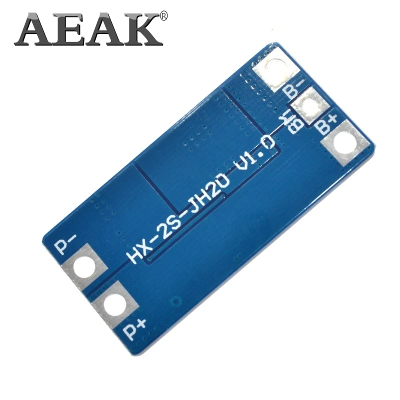 Плата защиты литиевой батареи AEAK 2S 10 А 7 4 В 18650 в сбалансированная функция/Защита