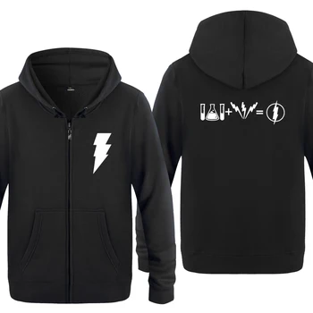 

TBBT Big Bang Theory Sheldon Cooper Sweatshirts Men 2018 Mens Zipper Hooded Fleece Hoodies Cardigans