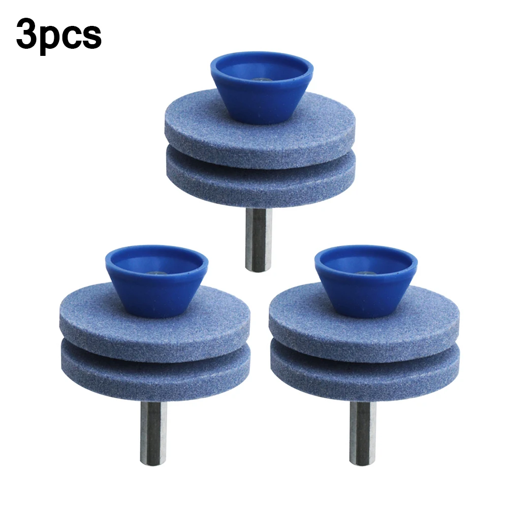 

Lawn Mower Sharpener Blade For Power Hand Drill Knife Sharpening Stone Grindstone Grinding Tool Garden 3pcs