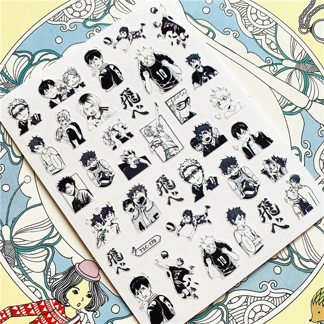 TSC-212 TSC-213 Cartoon anime character 3D Back glue Nail Art Stickers Decals Sliders Nail ornament decoration TSC-179 N