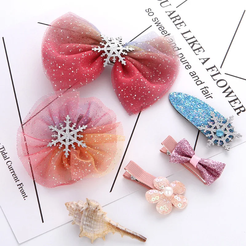 6pcs Set Bebe Hair Clips Cartoon Videos For Girls Children Hairpins Barrettes Headwear Baby Hair Accessories Headband Hair Accessories Aliexpress