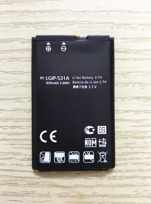 Аккумулятор для LG TracFone Net 10 T375 LGIP-531A G VN170 236C A100 Amigo A170 C195 G320GB GB100 GB101 GB106 950mA 320 |