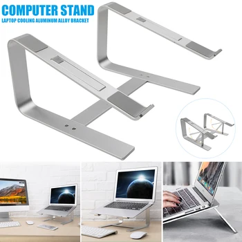 

Aluminum Alloy Laptop Stand for Desk Laptop Cooling Bracket Sleek and Sturdy Laptop Riser Silver PUO88