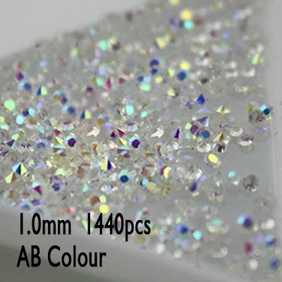 Approx 1440Pcs/bag Champagne Flat Bottom Nails Art Rhinestone Mini  Multi-shape Crystal For DIY Personality Design - AliExpress