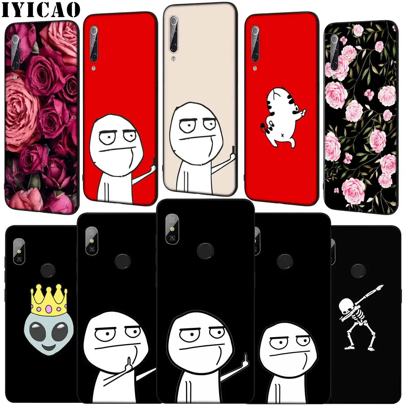 Meme Face Middle Finger Funny Lovers Soft Phone Case For Xiaomi Mi 10 9 9t A3 Pro Cc9 Cc9e 8 Se A2 Lite A1 6 Pocophone F1 Mi10 Aliexpress