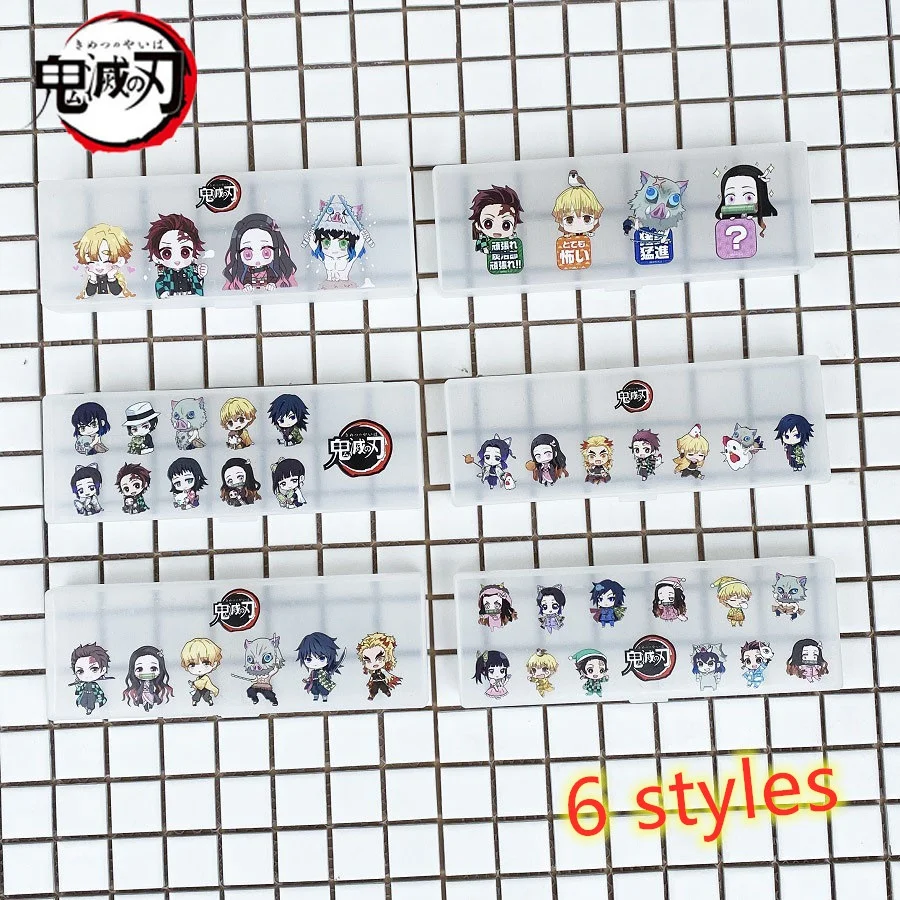 

New Cartoon Animation Transparent Matte Stationery Box Demon Killer Simple Creative Pencil Learning