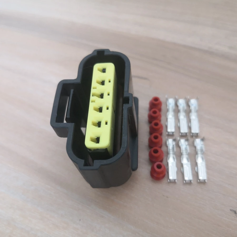

2/4/10pcs/lot AMP TYCO 6 Pin/Way MAF Mass Air Flow Sensor Connector Plug Socket For KIA Hyundai Mitsubishi Ford Mazda 184060-1