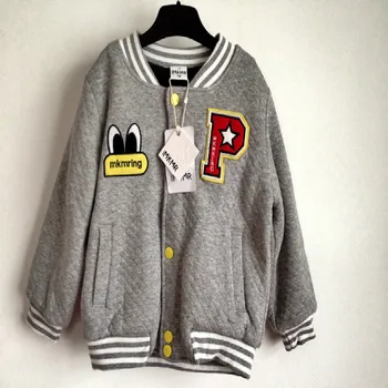 

BBD Children Jacket Spring Autumn Boys Round Neck Embroidered Cartoon Cotton Warm Sports Coat Exquisite KIds Clothing New 2020
